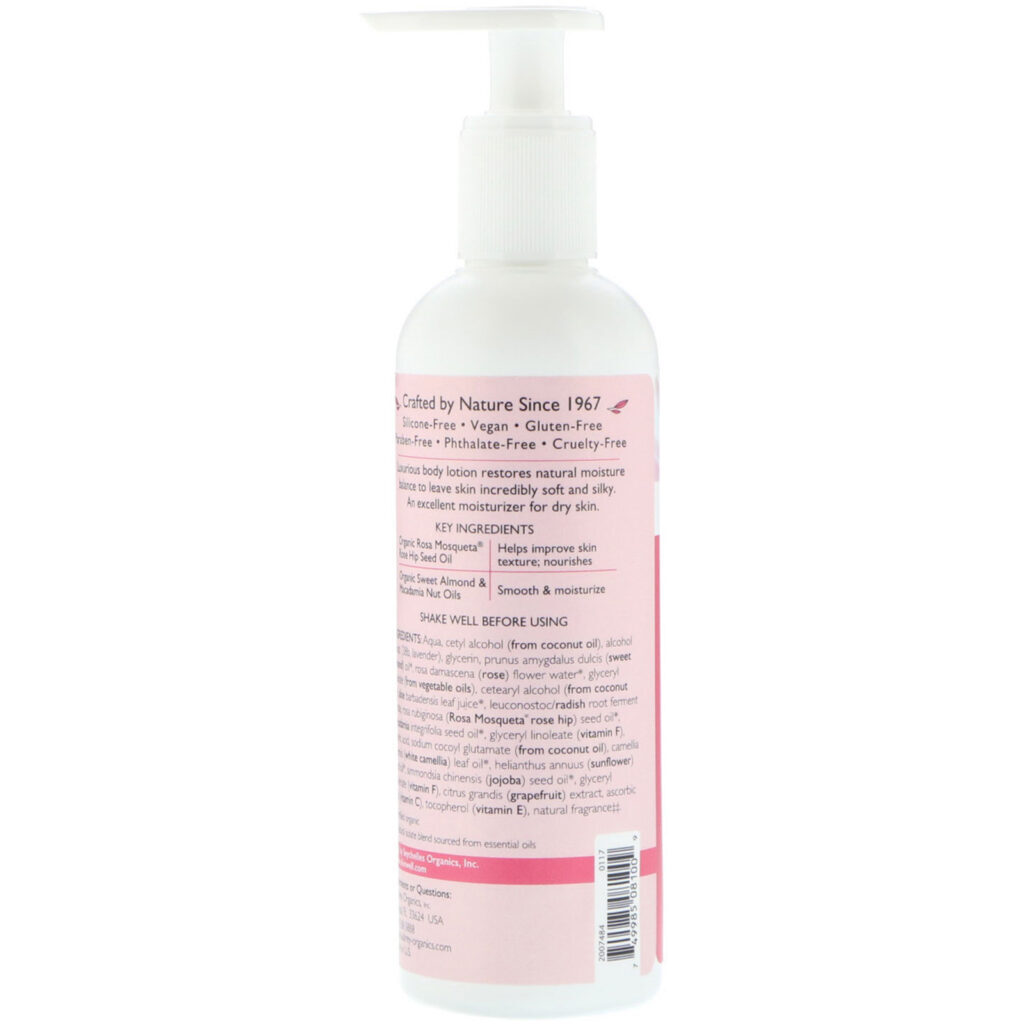 Aubrey Organics, Body Lotion, Rosa Mosqueta, Dry Skin, 8 fl oz (237 ml) - Imagem 2