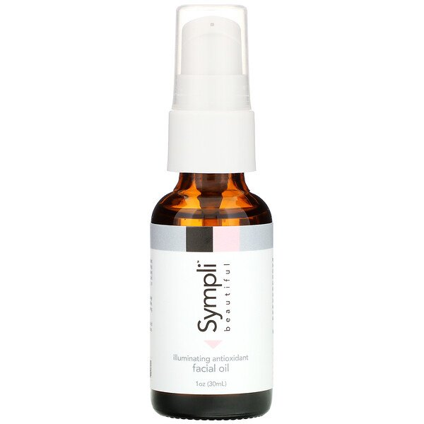 Sympli Beautiful, Óleo Facial Iluminador Antioxidante, 30 ml (1 fl oz)