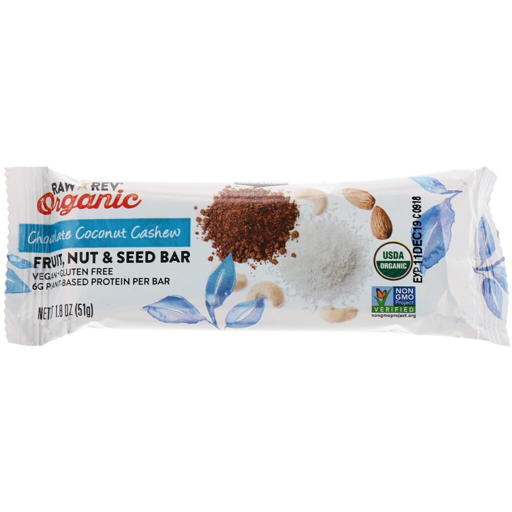 Raw Rev, Orgânicas, Chocolate Bliss de coco, 12 barras, 1,8 oz (51 g) Cada - Imagem 4