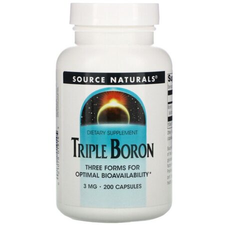 Source Naturals, Boro Triplo, 3 mg, 200 Cápsulas