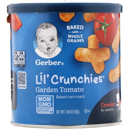 Gerber, Lil 'Crunchies, Bebês, A Partir de 8 Meses, Tomate de Jardim, 42 g (1,48 oz)