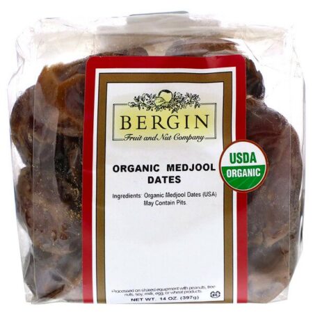 Bergin Fruit and Nut Company, Tâmaras Medjool Orgânicas, 397 g (14 oz)