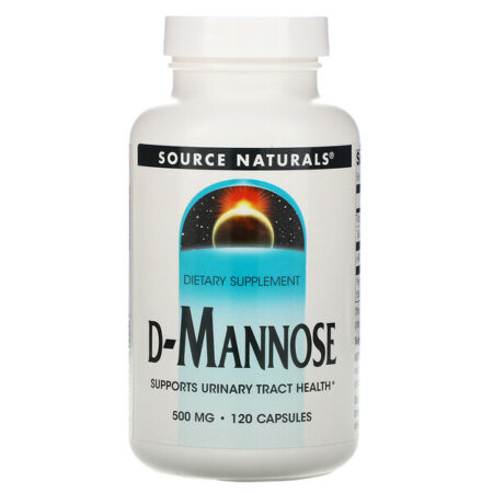 Source Naturals, D-Manose, 500 mg, 120 Comprimidos