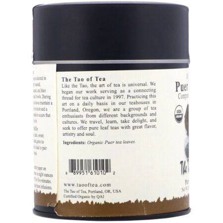 The Tao of Tea, Organic Compressed Puer Tea, Puer Tuocha, 3.0 oz (85 g) - Image 2