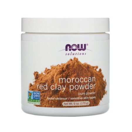 Now Foods, Soluções, pó de argila vermelha marroquina, 6 oz (170 g)