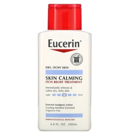 Eucerin, Skin Calming, Itch Relief Treatment, Fragrance Free, 6.8 fl oz (200 ml)