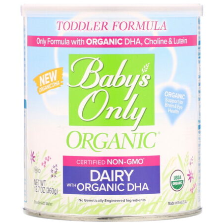 Nature's One, Baby's Only Organic, Fórmula Infantil, Produto Lácteo com DHA Orgânico, 360 g (12,7 oz)