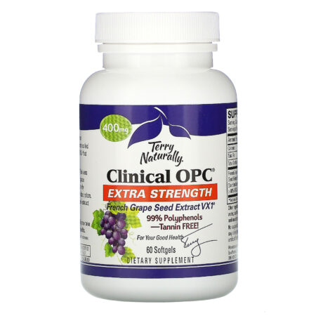 Terry Naturally, Clinical OPC, Força Extra, 400 mg, 60 Cápsulas Softgel - Image 3