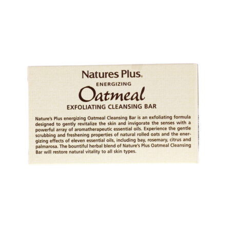 Nature's Plus, Barra de Limpeza Esfoliante de Aveia, 3,5 oz, (100 g) - Image 3