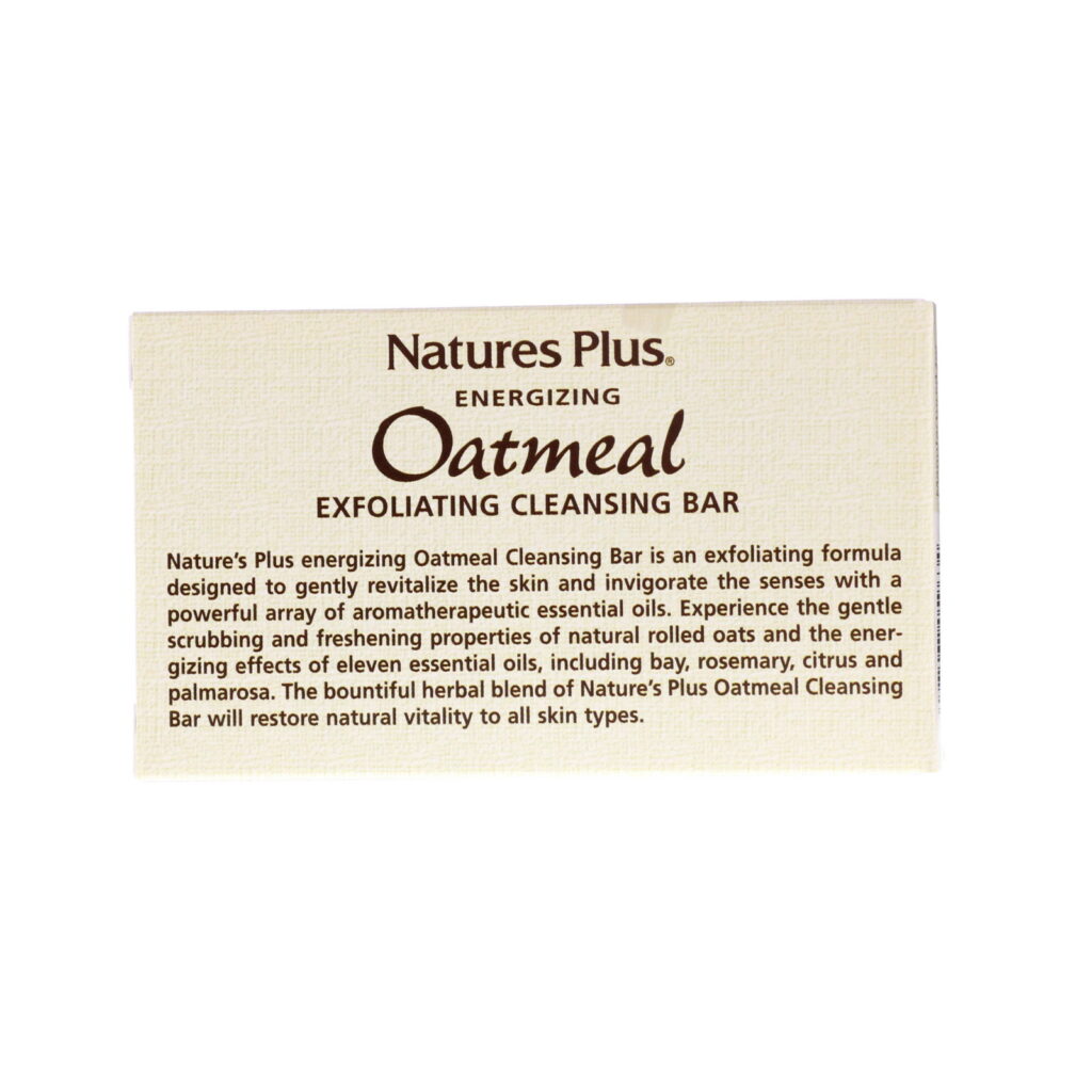 Nature's Plus, Barra de Limpeza Esfoliante de Aveia, 3,5 oz, (100 g) - Imagem 3