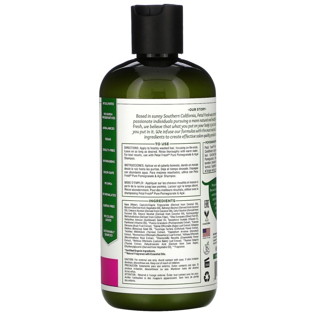 Petal Fresh, Pure, Color Protection Conditioner, Pomegranate & Acai, 16 fl oz (475 ml) - Imagem 2