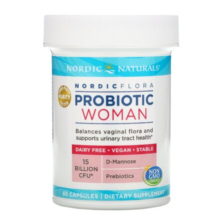 Nordic Naturals, Nordic Flora Probiotic, Woman, 15 Billion CFU, 60 Capsules - Image 3