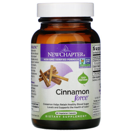 New Chapter, Cinnamon Force, 60 Vegetarian Capsules - Image 3