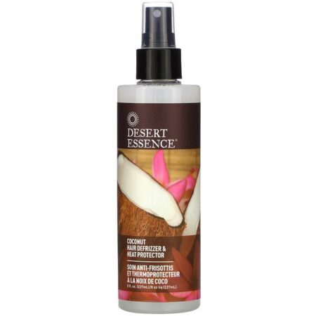 Desert Essence, Antifrizz e Protetor Térmico para Cabelos de Coco, 237 ml (8,5 oz)