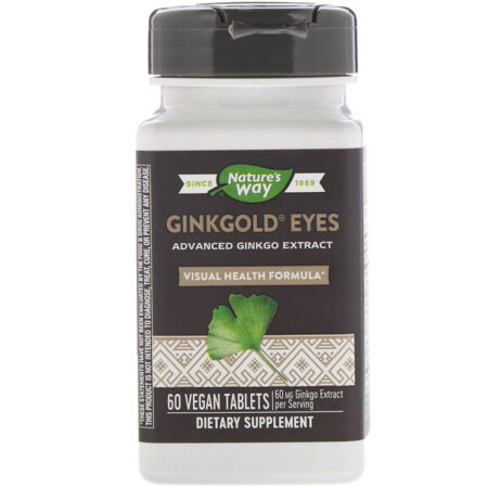 Nature's Way, Ginkgold Eyes, 60 Comprimidos