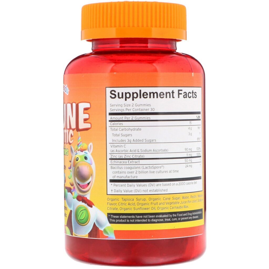 Vitamin Friends, Immune Probiotic Vegan Gummies, Orange Flavor, 60 Gummies - Imagem 2