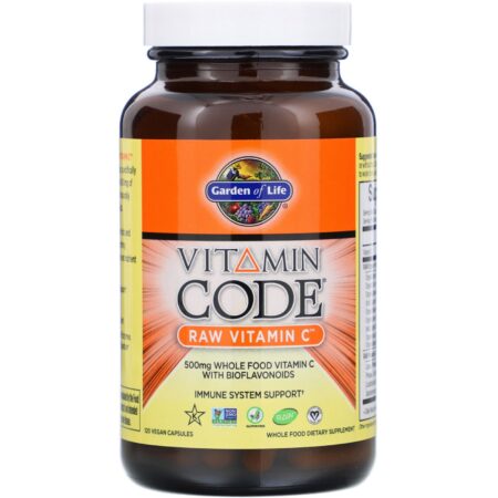 Garden of Life, Vitamin Code, RAW Vitamin C, 500 mg, 120 Vegan Capsules - Image 3