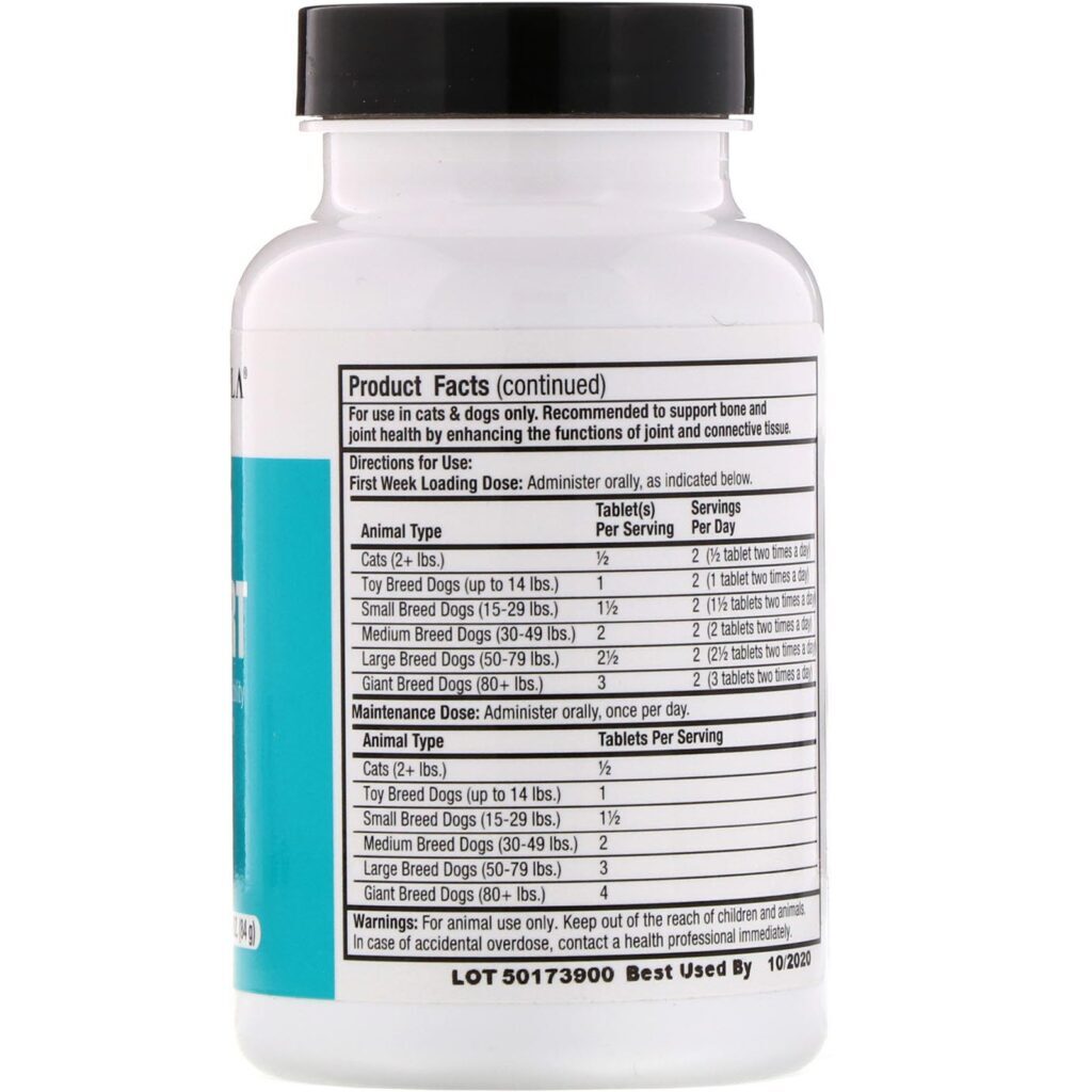 Dr. Mercola, suporte articular, com BiovaPlex, para animais de estimação, 60 comprimidos - Imagem 2