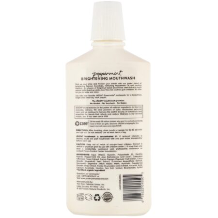 Jason Natural, Powersmile, Enxaguante Bucal Iluminador, Hortelã-Pimenta, 473 ml (16 fl oz) - Image 2