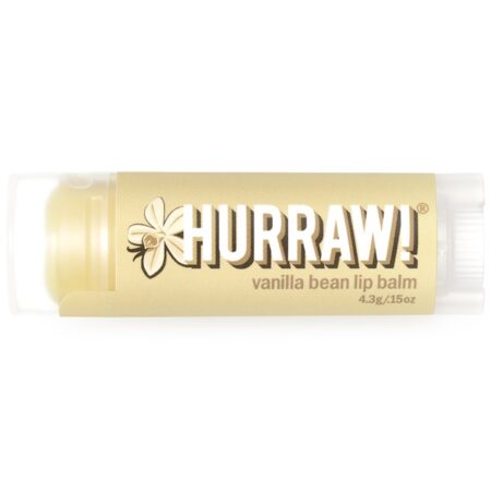 Hurraw! Balm, Bálsamo para Lábios, Grão de Baunilha, 0,15 oz (4,3 g)