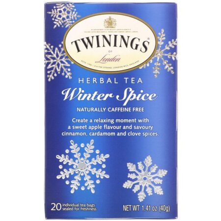 Twinings, Chá de Ervas, Winter Spice, Sem Cafeína, 20 Saquinhos de Chá, 40 g (1,41 oz)