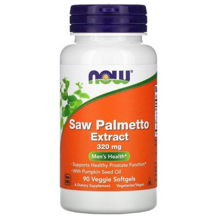 Now Foods, Extrato de Saw Palmetto, 320 mg, 90 Cápsulas Vegetais