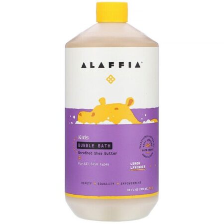 Alaffia, Everyday Shea, Banho de Espuma, Bebês e Crianças, Lavanda e Erva Cidriera, 950 ml (32 fl oz)