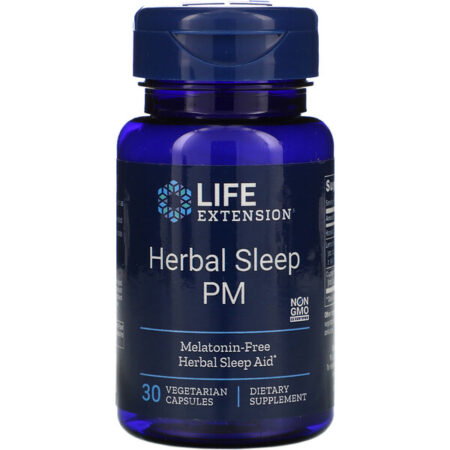 Life Extension, Herbal Sleep PM, 30 Cápsulas Vegetarianas