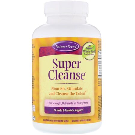 Nature's Secret, Super Cleanse, 200 Comprimidos