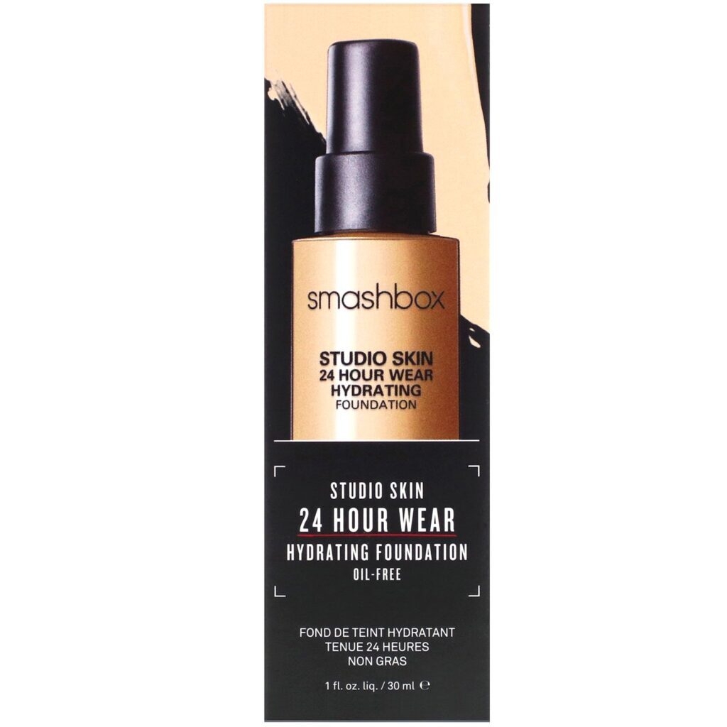 Smashbox, Studio Skin 24 Hour Wear Hydrating Foundation 2.1 Light with Warm Peach Undertone, 1 fl oz (30 ml) - Imagem 2