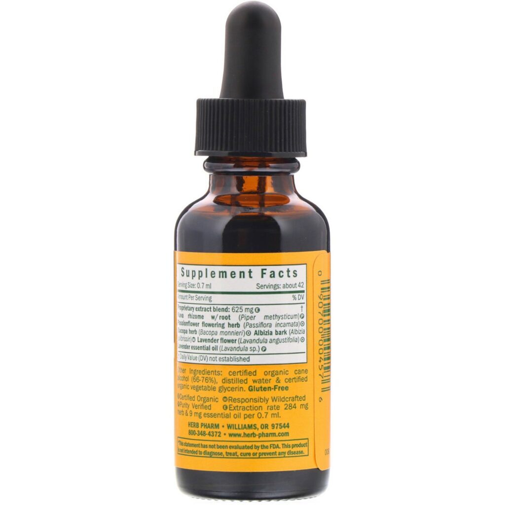 Herb Pharm, Anxiety Soother, 1 fl oz (30 ml) - Imagem 2