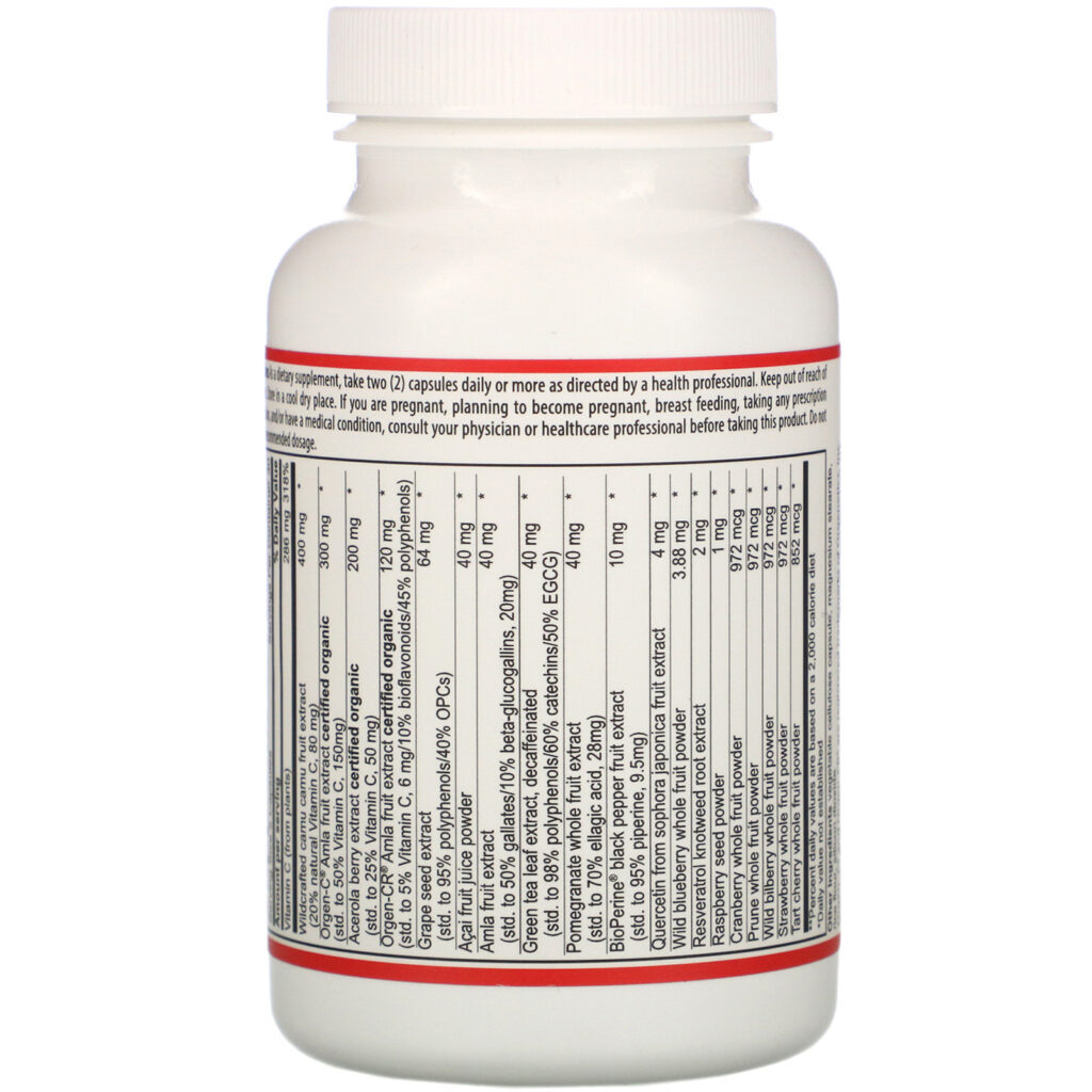 Vibrant Health, Super Natural C, Version 3.2, 60 Vegetable Capsules - Imagem 3