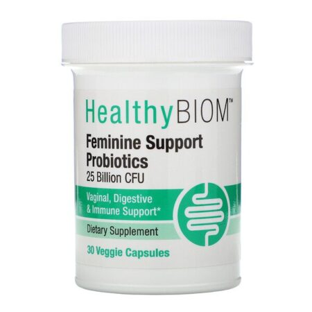 HealthyBiom, Probióticos de Auxílio às Mulheres, 25 Bilhões de UFCs, 30 Cápsulas Vegetais