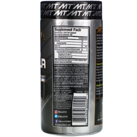 Muscletech, Essential Series, Platinum 100% Pure CLA, 800 mg, 90 Soft Gel Caps - Image 2