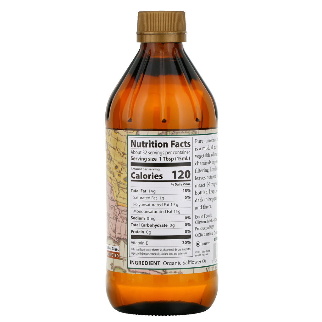Eden Foods, Óleo de Cártamo Orgânico, Não Refinado, 16 onças fluidas (473 mL) - Imagem 2