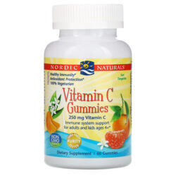 Nordic Naturals, Gomas de Vitamina C, Tangerina Ácida, 250 mg, 60 Gomas