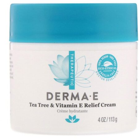 Derma E, Creme para Alívio de Malaleuca e Vitamina E, 113 g (4 oz)