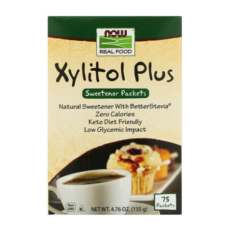 Now Foods, Xylitol Plus, 75 Packets, 4.76 oz (135 g)