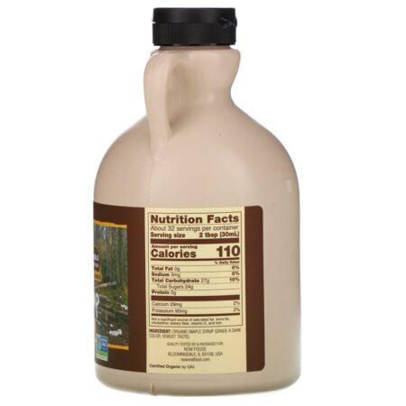 Now Foods, Alimento Real, Xarope de Bordo Orgânico, Classe A, Cor Escura, 946 ml (32 fl oz) - Imagem 2