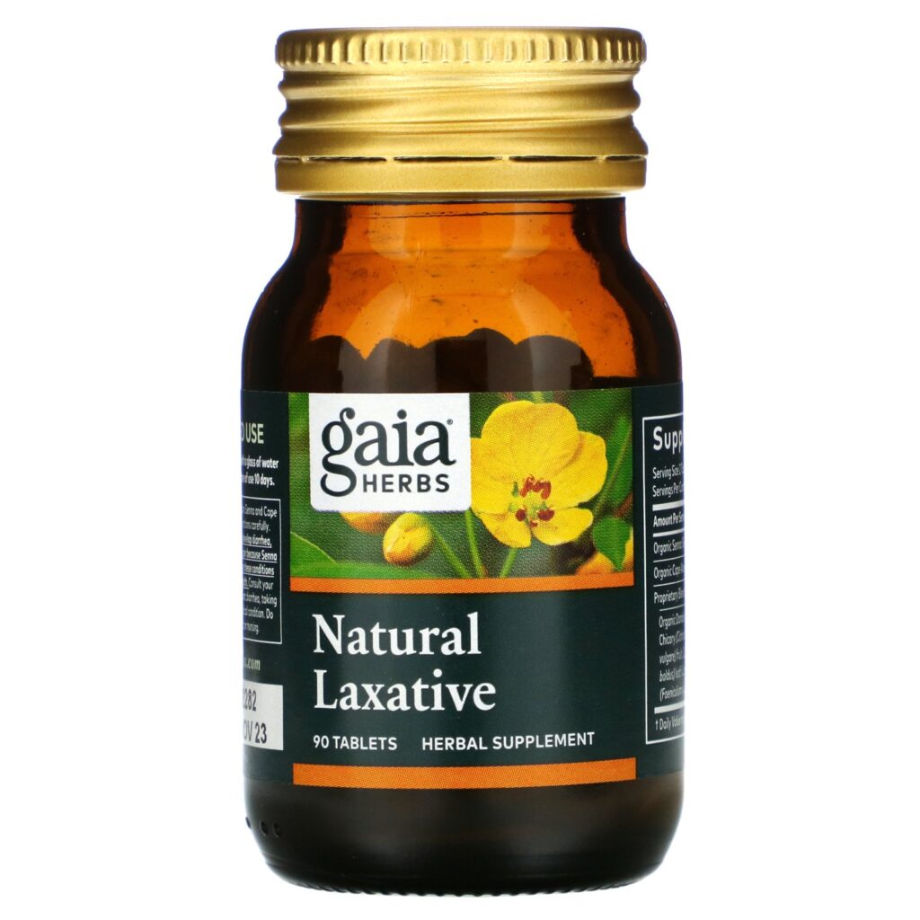 Gaia Herbs, Laxante Natural, 90 Comprimidos - Imagem 3