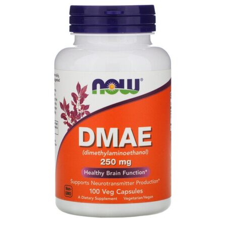 Now Foods, DMAE, 250 mg, 100 Cápsulas Vegetais