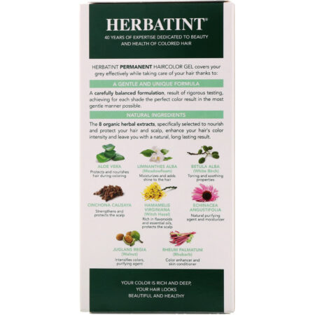 Herbatint, Permanent Herbal Haircolor Gel, 4C, Ash Chestnut, 4,56 fl oz (135 ml) - Image 2