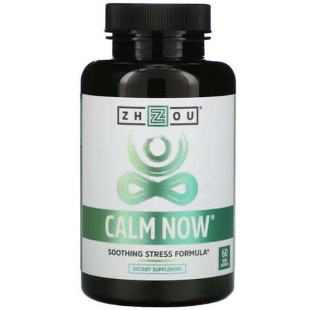 Zhou Nutrition, Calm Now, Fórmula Para Alívio do Estresse, 60 Cápsulas Veganas