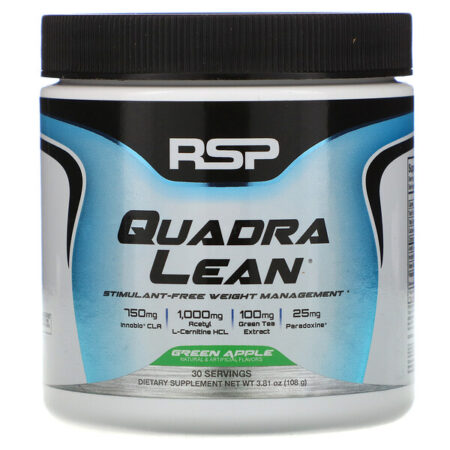 RSP Nutrition, QuadraLean, Stimulant-Free Weight Management, Green Apple, 3.81 oz (108 g)