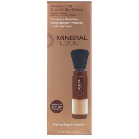 Mineral Fusion, Pincel para Maquiagem Retrátil com Mineral em Pó, Proteção Solar, SPF 30, Tratamento, 0.14 oz (4.0 g) - Image 2