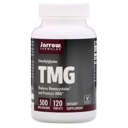 Jarrow Formulas, TMG, Trimetilglicina, 500 mg, 120 Comprimidos