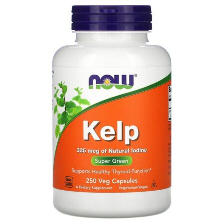 Now Foods, Kelp, 250 Cápsulas Vegetais