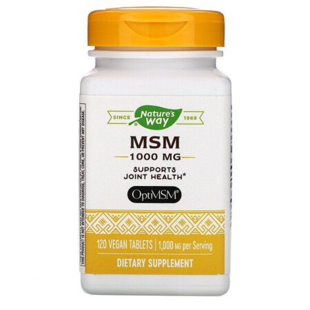 Nature's Way, MSM, 1,000 mg, 120 Vegan Tablets