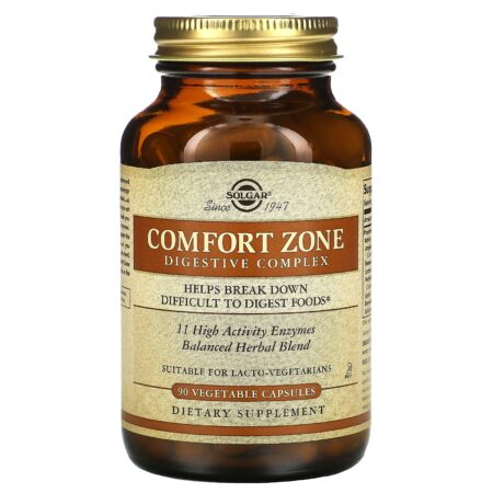 Solgar, Comfort Zone Digestive Complex, 90 Vegetable Capsules - Image 3