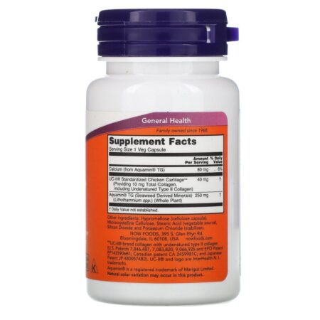 Now Foods, UC-II, 60 Cápsulas Vegetais - Imagem 2